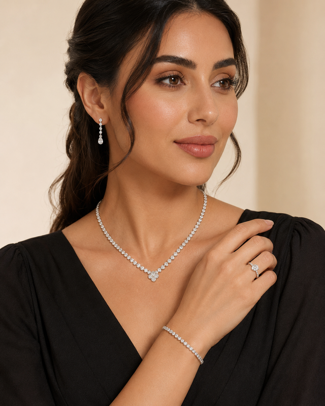 The full set, in silver